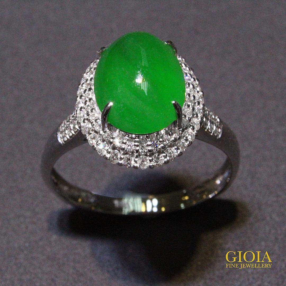 Green Jade Ring - Customised jade jewellery