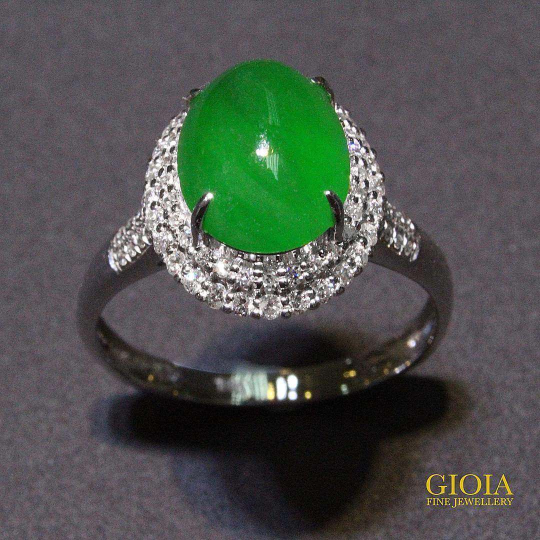 jade ring | | Customised Engagement Proposal Ring with Colour Gemstone