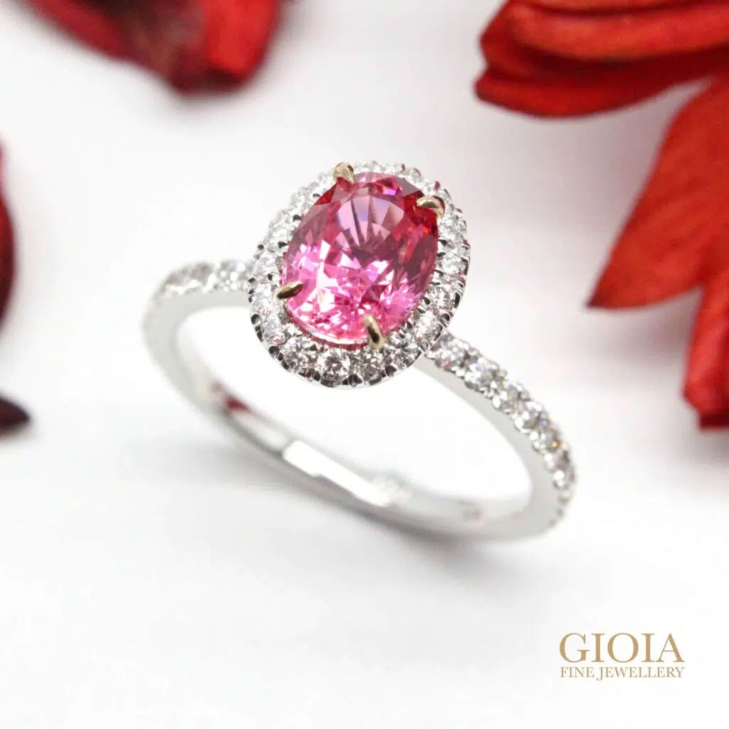 customized pink spinel ring for engagement ring | GIOIA Fine Jewellery