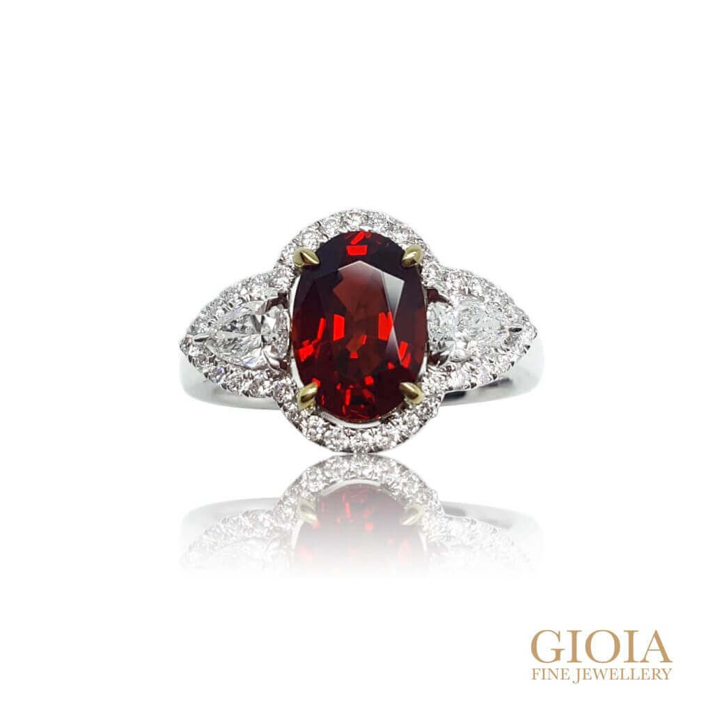 Vivid Red Spinel Ring - Looking for Red Spinel or Ruby Gemstone ring? Local Singapore Customised Jeweller