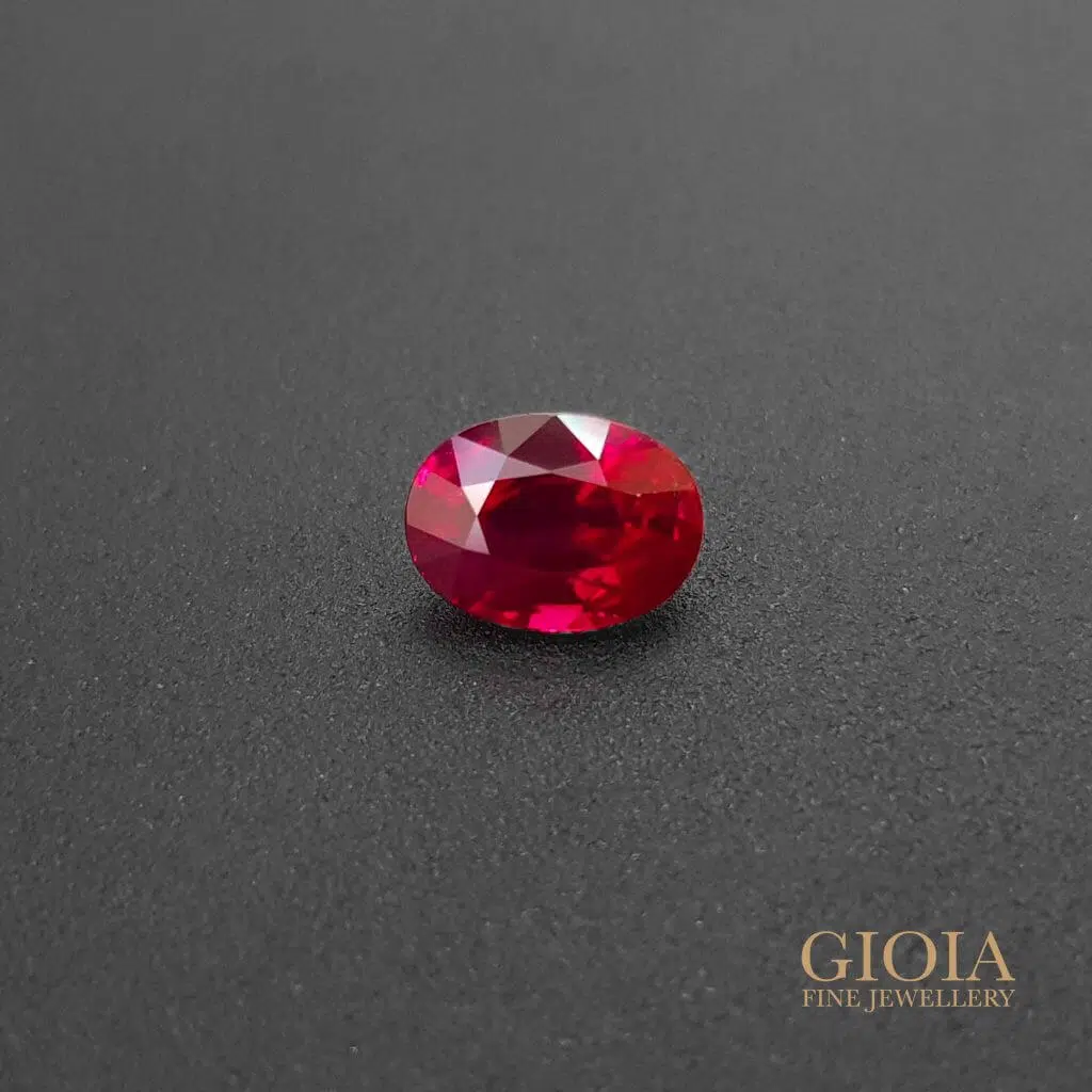 Unheated Burmese Ruby Gemstone - Pigeon Blood - Rarest of all red ruby gemstone