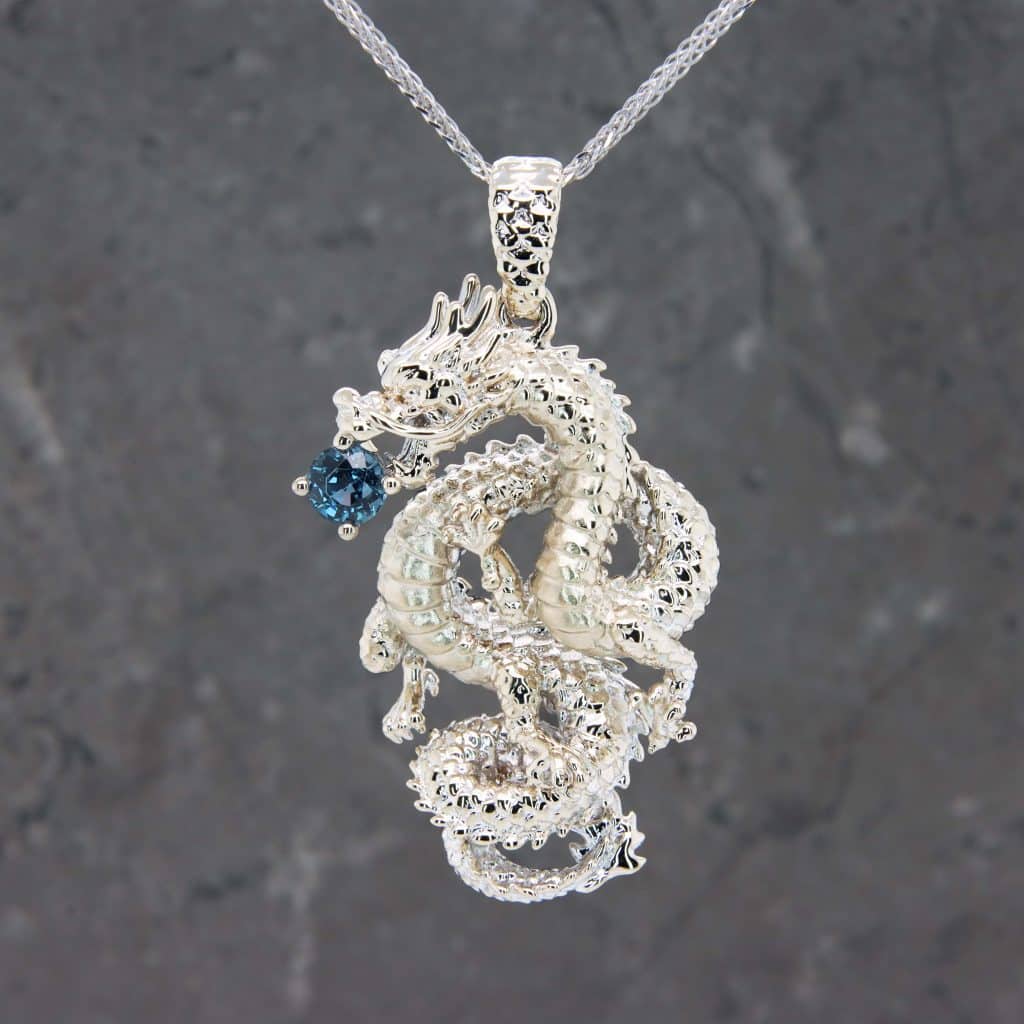Traditional Chinese Dragon personalised pendant jewellery 