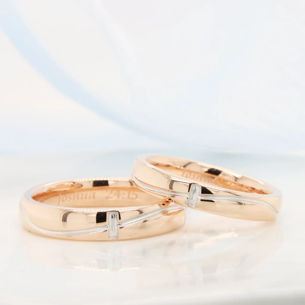 Custom cross crucifix wedding bands unique wedding bands