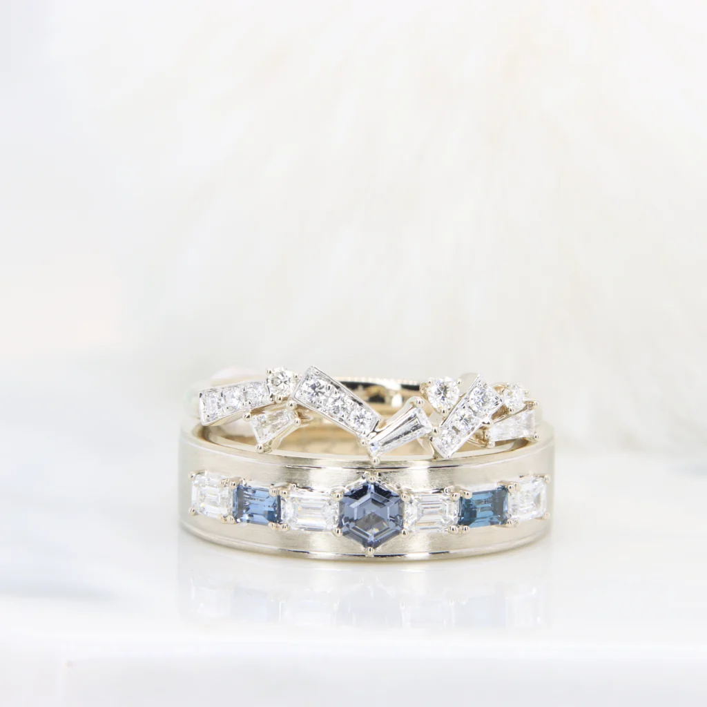 Wedding Rings with Personalised design from marvel theme Spiderman and ironman rings