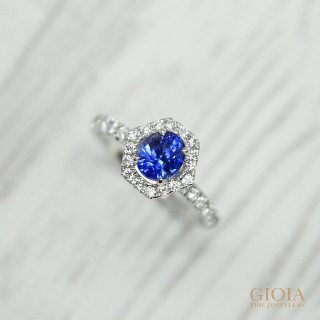 0.25 Carat Fancy Blue Diamond Ring SI Clarity AGL Certified For Sale at  1stDibs