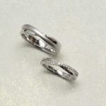 Customised infinity wedding bands - Twisted Diamond Platinum Wedding Bands