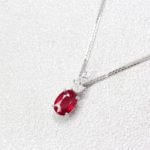 Customised Pendant with a touch of personal design, unique gift for wedding anniversary with Ruby Pigeon Blood Natural Colour Gemstone | Local Singapore Bespoke Jeweller in customised fine jewellery with coloured gemstone.