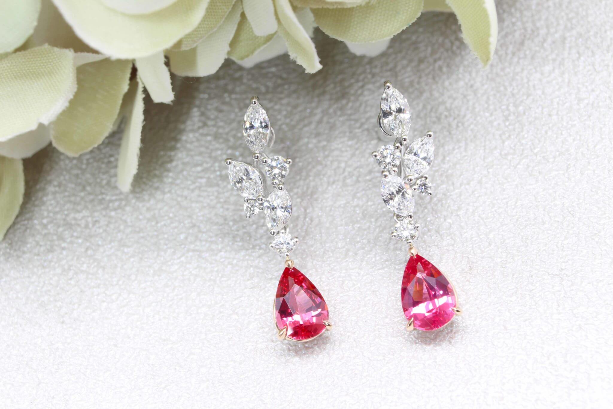 Spinel earrings hot sale