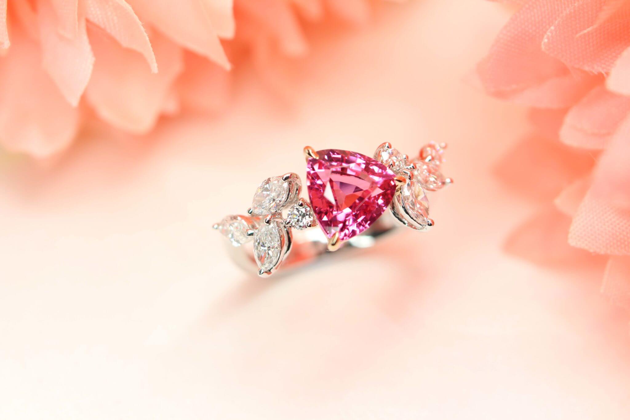 Pink spinel deals jewelry