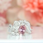 “Toi et Moi” Ring, Sapphire Padparadscha with Cushion, Marquise, Round Brilliant Diamond - Unique Custom made ring for a perfect wedding | Local Singapore Custom Jewellery in Wedding Jewellery with padparadscha sapphire gemstone and diamond.