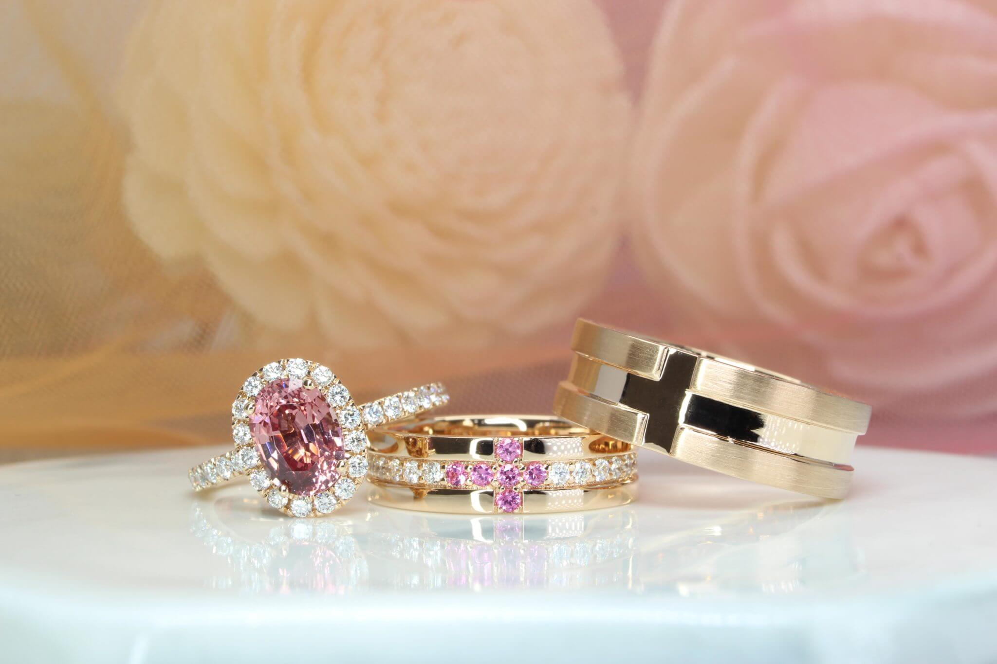 Wedding hot sale rings stones