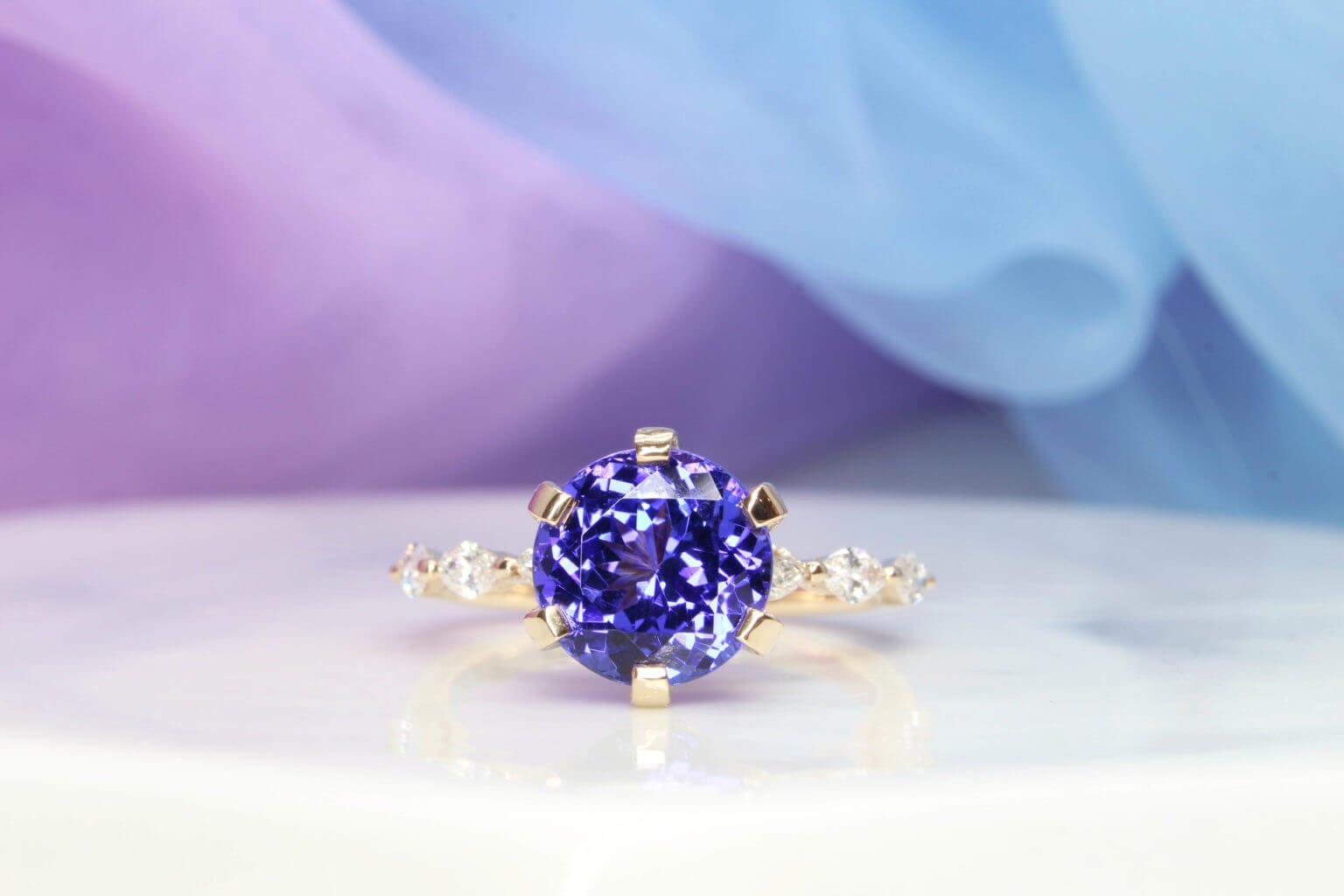 Tanzanite Wedding Rings Personalised Proposal Wedding Bands