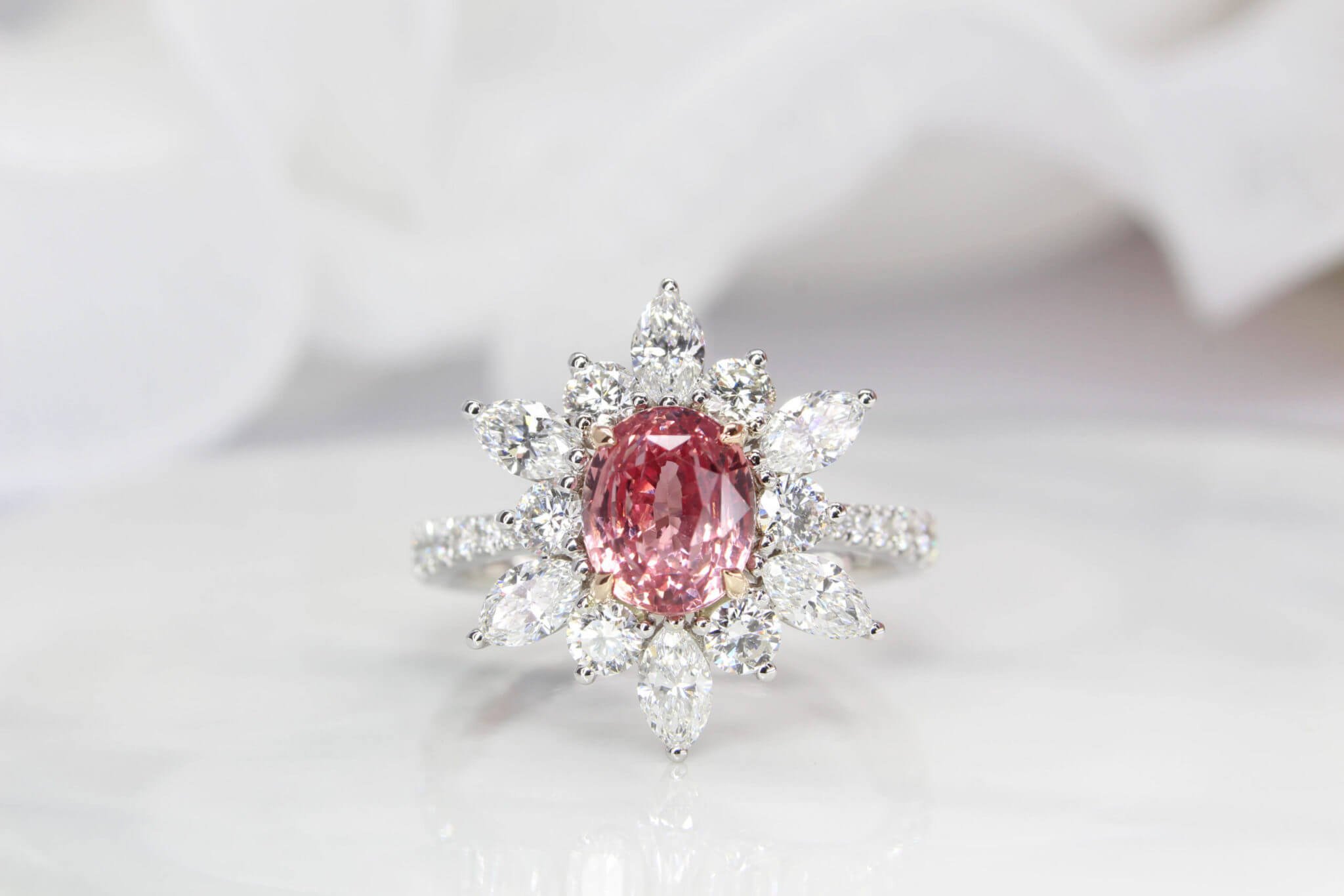 Padparadscha on sale sapphire ring