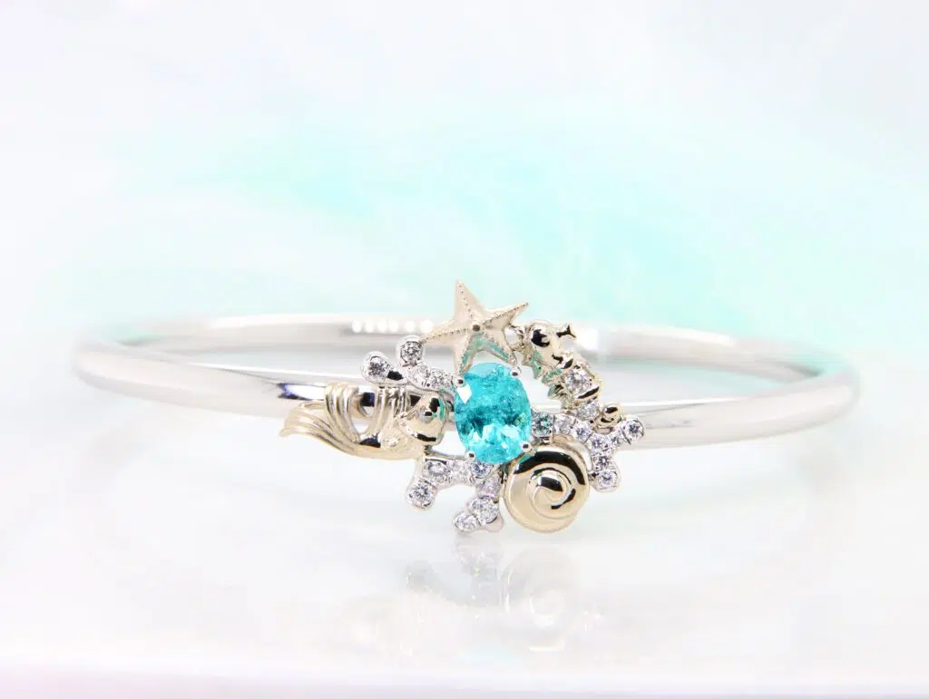 Rare Gemstone Brazil Paraiba Tourmaline Bangle jewellery