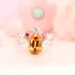 Mandrian Garent Gemstone Jewellery in pendant and ring design in Singapore