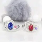 Royal-Blue-Sapphire-Pigeon-Blood-Ruby-unheated-Heirloom-Ribbon-inspired-Stackable-Rings-Fine-Jewellery-front-scaled