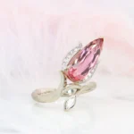 Imperial Topaz Flora Ring Jewellery Natural Tulip Inspiration Sideview