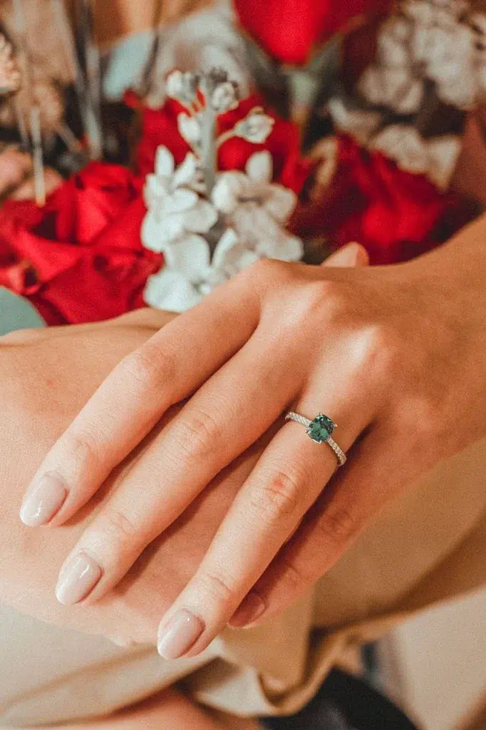 Lagoon tourmaline Engagement Ring Proposal Shared by Client