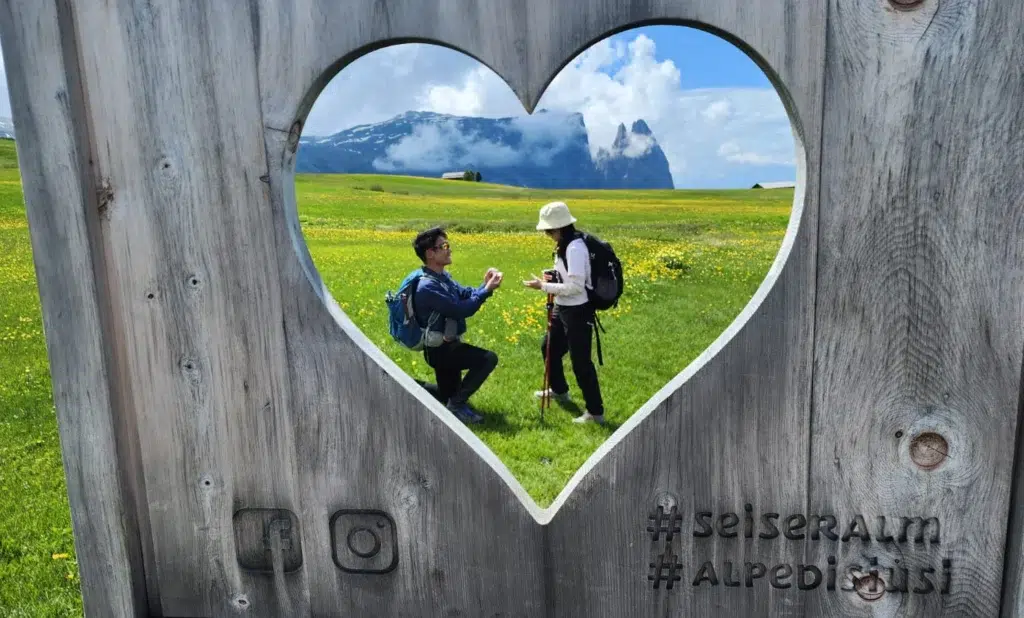 Unique Proposal with Padparadscha Sapphire Customised Engagement Ring