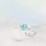 Paraiba Tourmaline with side cluster Diamond