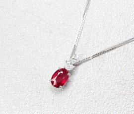 Ruby Oval Shape est 1.0ct | Vivid Red 'Pigeon Blood' Unheated (Mozambique) | GRS Certified
Status: Private Commission Customised Pendant with a touch of personal design, unique gift for wedding anniversary with Ruby Pigeon Blood Natural Colour Gemstone | Local Singapore Bespoke Jeweller in customised fine jewellery with coloured gemstone.