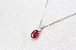 Ruby Oval Shape est 1.0ct | Vivid Red 'Pigeon Blood' Unheated (Mozambique) | GRS Certified
Status: Private Commission Customised Pendant with a touch of personal design, unique gift for wedding anniversary with Ruby Pigeon Blood Natural Colour Gemstone | Local Singapore Bespoke Jeweller in customised fine jewellery with coloured gemstone.