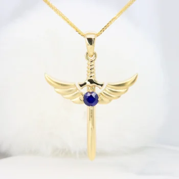 Personalised Jewellery Custom Design with Cross Wing Sword
