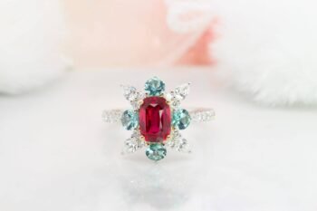 Ruby Pendant Jewellery with Pigeon Blood unheated ruby gemstone