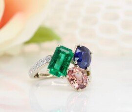 Family Cluster Gemstone Ring - Heirloom Jewellery
