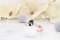 0.82ct Brazil Alexandrite Oval | Bluish Green (Fluorescent Light) | Vintage Art Deco natural brazilian alexandrite ring art deco proposal ring marquise diamond singapore jeweller