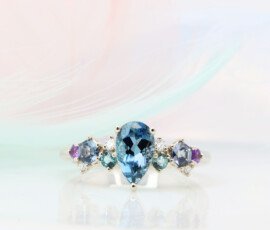 Customised Gemstone Engagement Ring