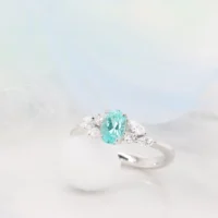 Paraiba Tourmaline with side cluster Diamond